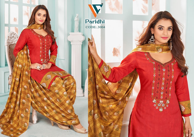 Vandana Creation Paridhi Vol 3 Cotton Neck Embroidery Designer Work Suits