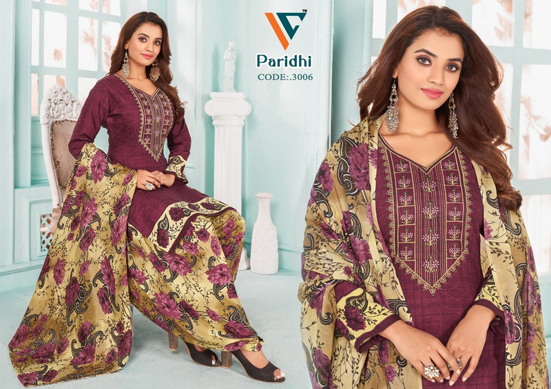 Vandana Creation Paridhi Vol 3 Cotton Neck Embroidery Designer Work Suits