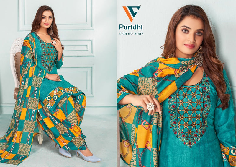 Vandana Creation Paridhi Vol 3 Cotton Neck Embroidery Designer Work Suits