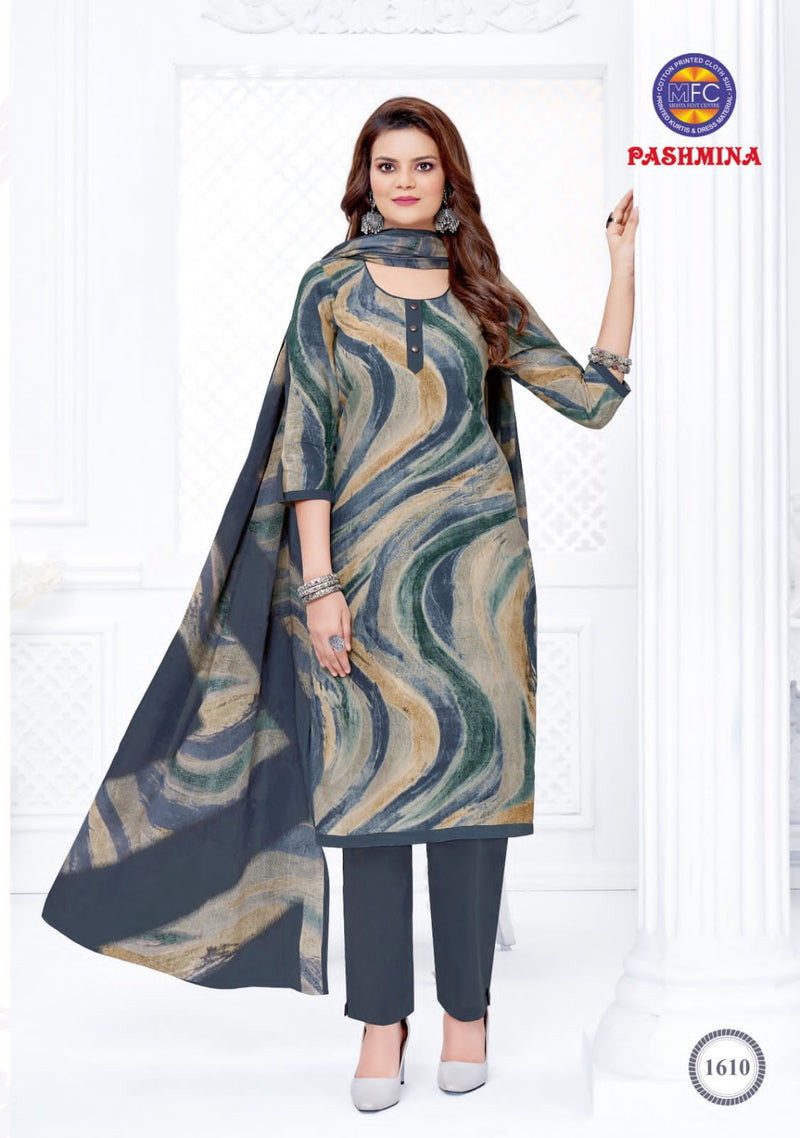 Mfc Pashmina Vol 16 Cotton Casual Wear Printed Salwar Suit