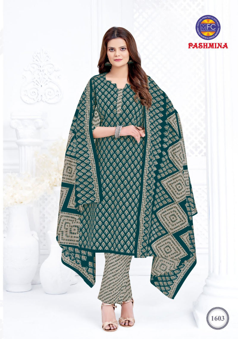 Mfc Pashmina Vol 16 Cotton Casual Wear Printed Salwar Suit