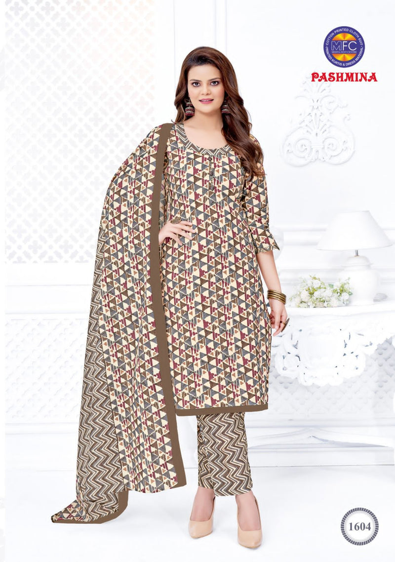 Mfc Pashmina Vol 16 Cotton Casual Wear Printed Salwar Suit