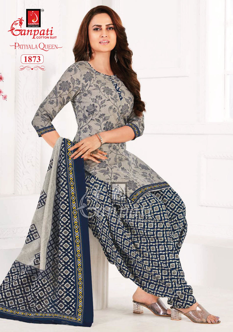 Ganpati Patiyala Queen Vol 7 Pure Cotton Dress Material