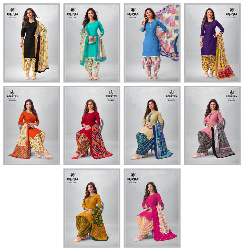 Deeptex Prints Pichkari Vol 23 Cotton Printed Patiyala Salwar Suits
