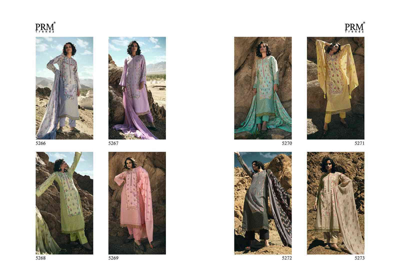 Prm Trendz Pindaar Pashmina Digital Printed Fancy Work Designer Suit Collection