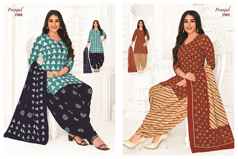 Pranjul Fashion Priyanshi Vol 29 Cotton Printed Patiyala Suit Collection