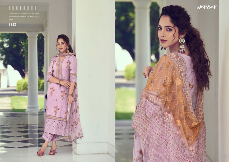 Jay Vijay Purvai Vol 2 Cotton Fancy Embroidery & Lace Work Designer Heavy Suits