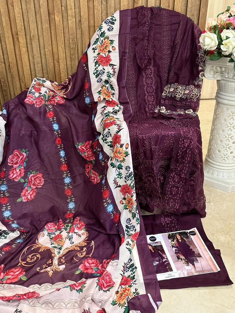 Mehboob Tex Qalmakar Collection Vol 2 Cotton With Heavy Self Embroidery Fancy Salwar Kameez