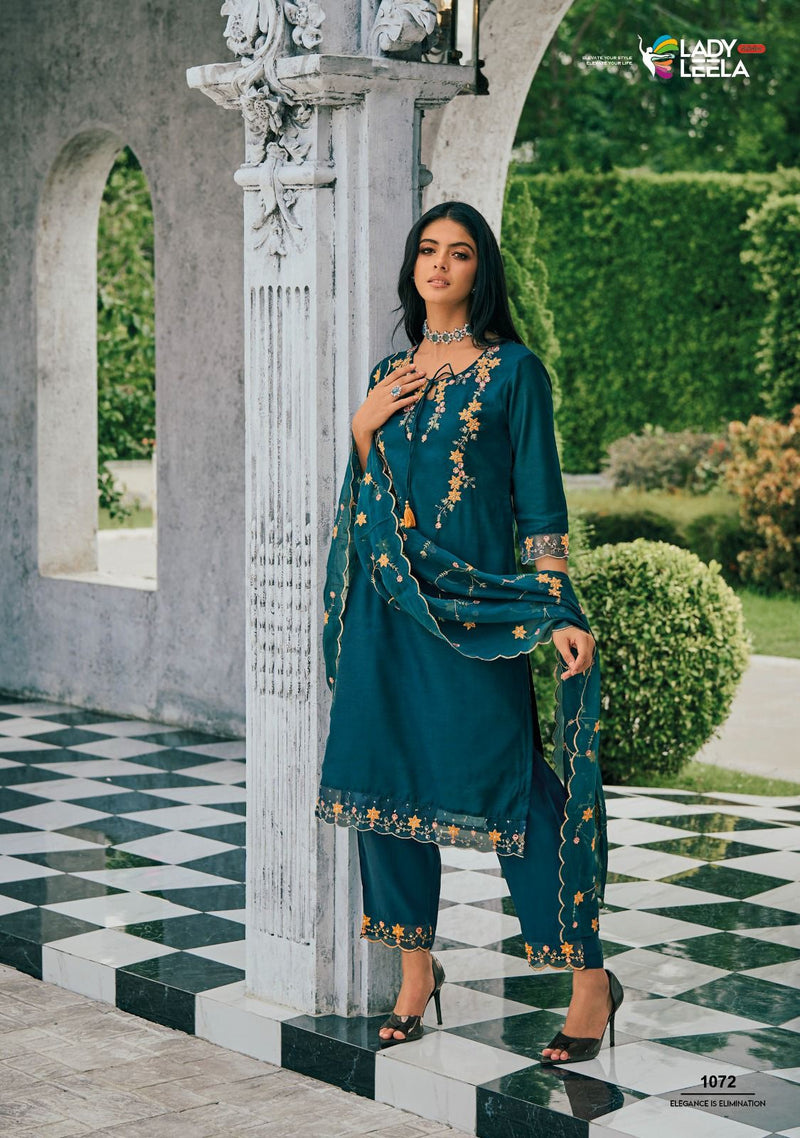 Lily And Lali Raabta Viscose Embroidery Beautiful Salwar Suit Collection