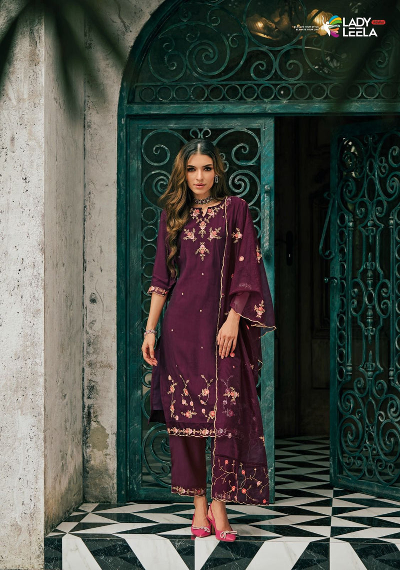 Lily And Lali Raabta Viscose Embroidery Beautiful Salwar Suit Collection