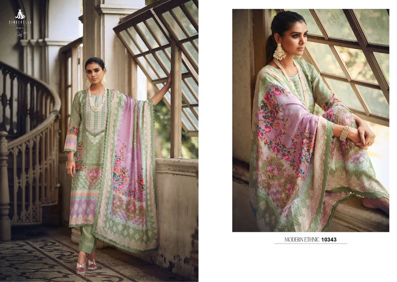 Cindrella Raaya Muslin Digital Printed Fancy Pakistani Salwar Suits