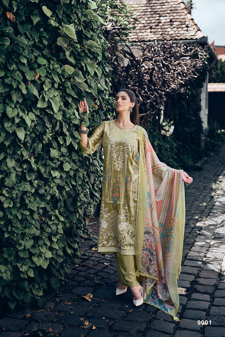 Aiqa Raghbat Velvet With Pakistani Work Party Wear Salwar Kameez