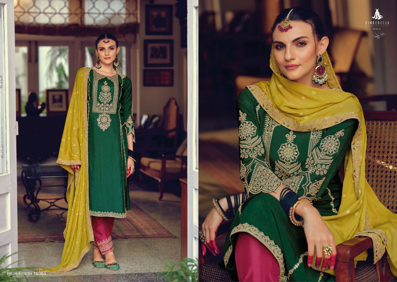 Cinderella Rajbari Bembarg Silk Heavy Embroidery Desiner Salwar Suits