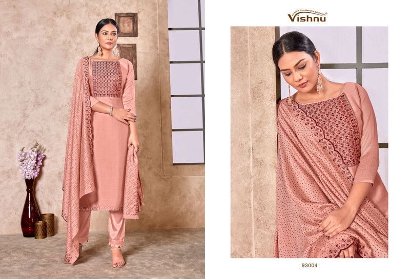 Vishnu Impex Resham Vichitra Silk With Fancy Sequence Designer Work Suits