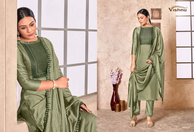 Vishnu Impex Resham Vichitra Silk With Fancy Sequence Designer Work Suits