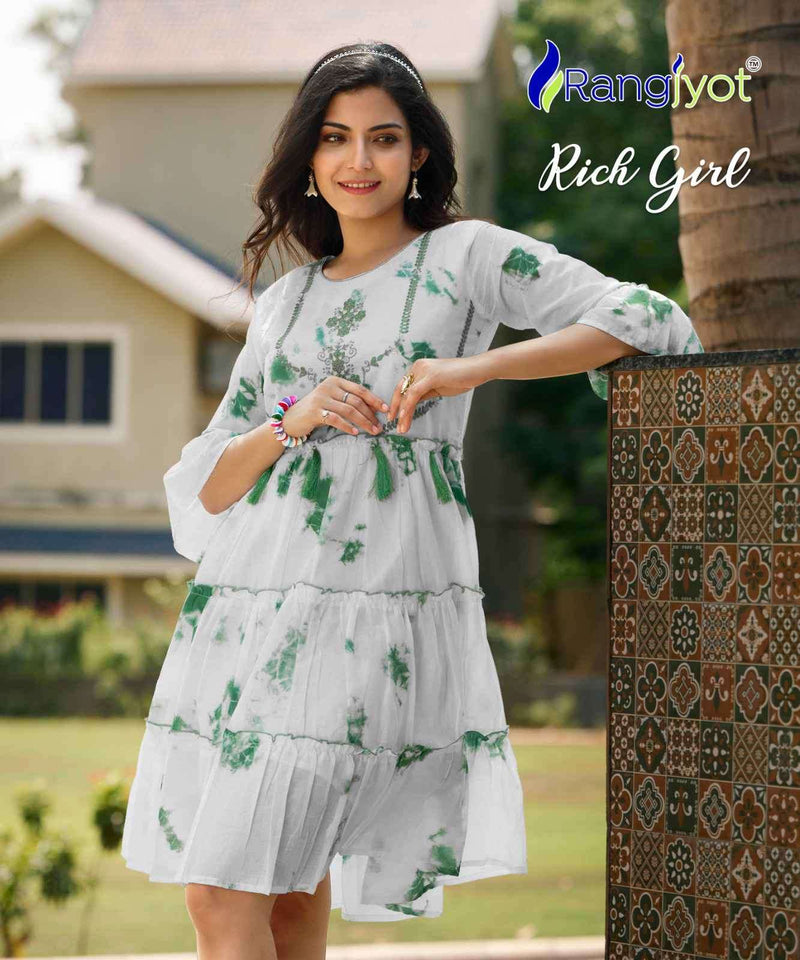 Buy Meher Impex Women Cotton Nyra Cut Frock Style 3/4 Sleeves Floral  Printed Long Kurta Online at Best Prices in India - JioMart.