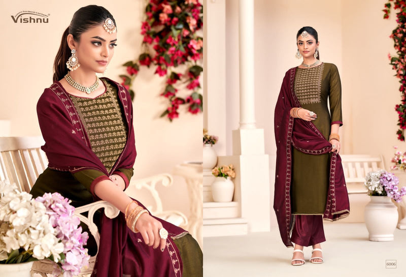 Vishnu Impex Rose Gold Vol 3 Silk Fancy Salwar Suits