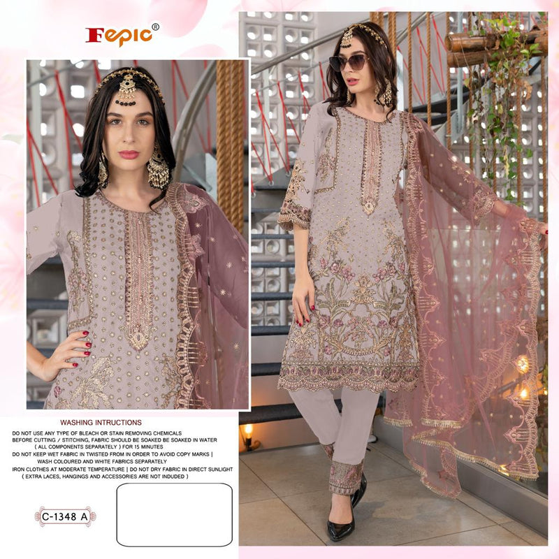 Fepic Rosemeen C 1348 Organza Embroidered Fancy Pakistani Suits