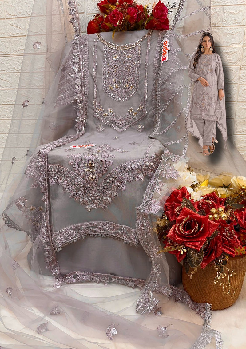 Fepic Rosemeen C 1615 Organza Embroidered Pakistani Suit Collection