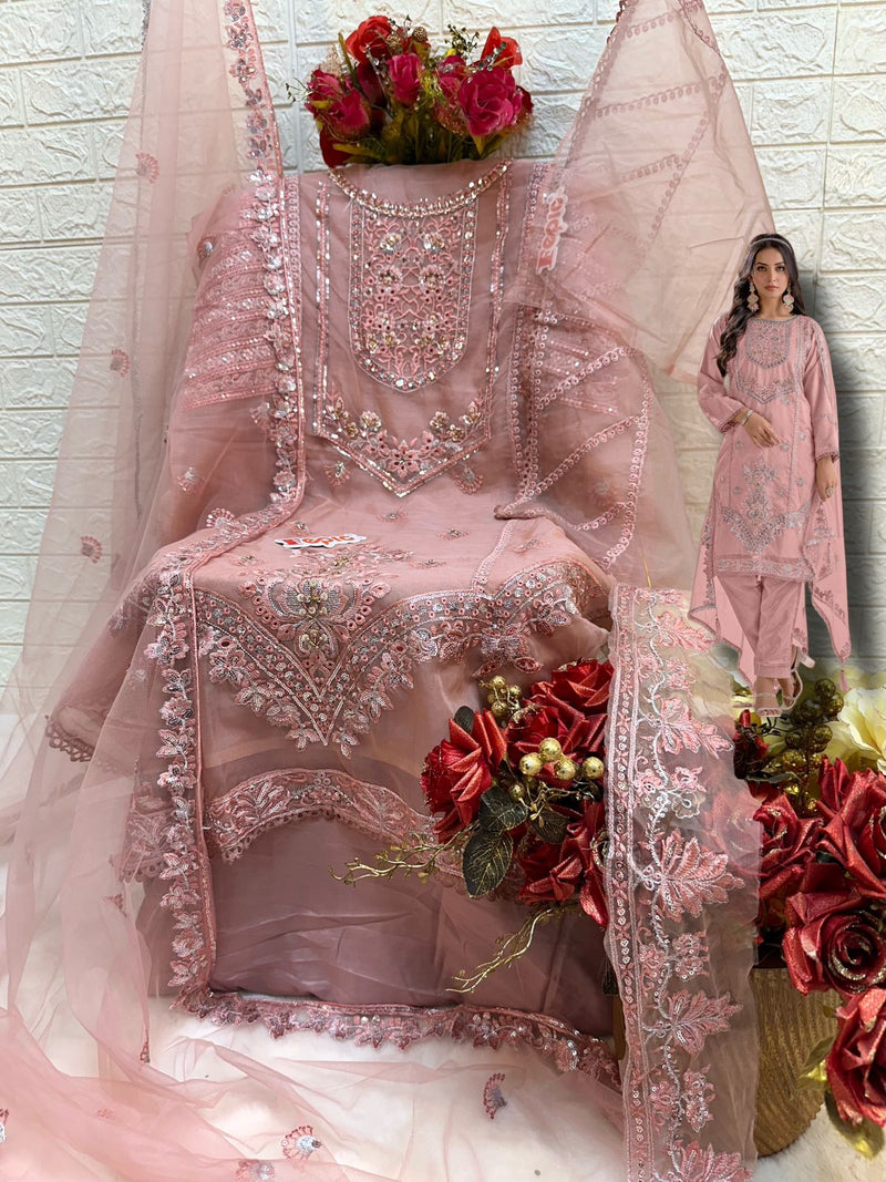 Fepic Rosemeen C 1615 Organza Embroidered Pakistani Suit Collection