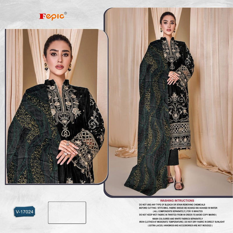 Fepic Rosemeen V 17024 Velvet With Embroidery Exclusive Designer Pakistani Suit