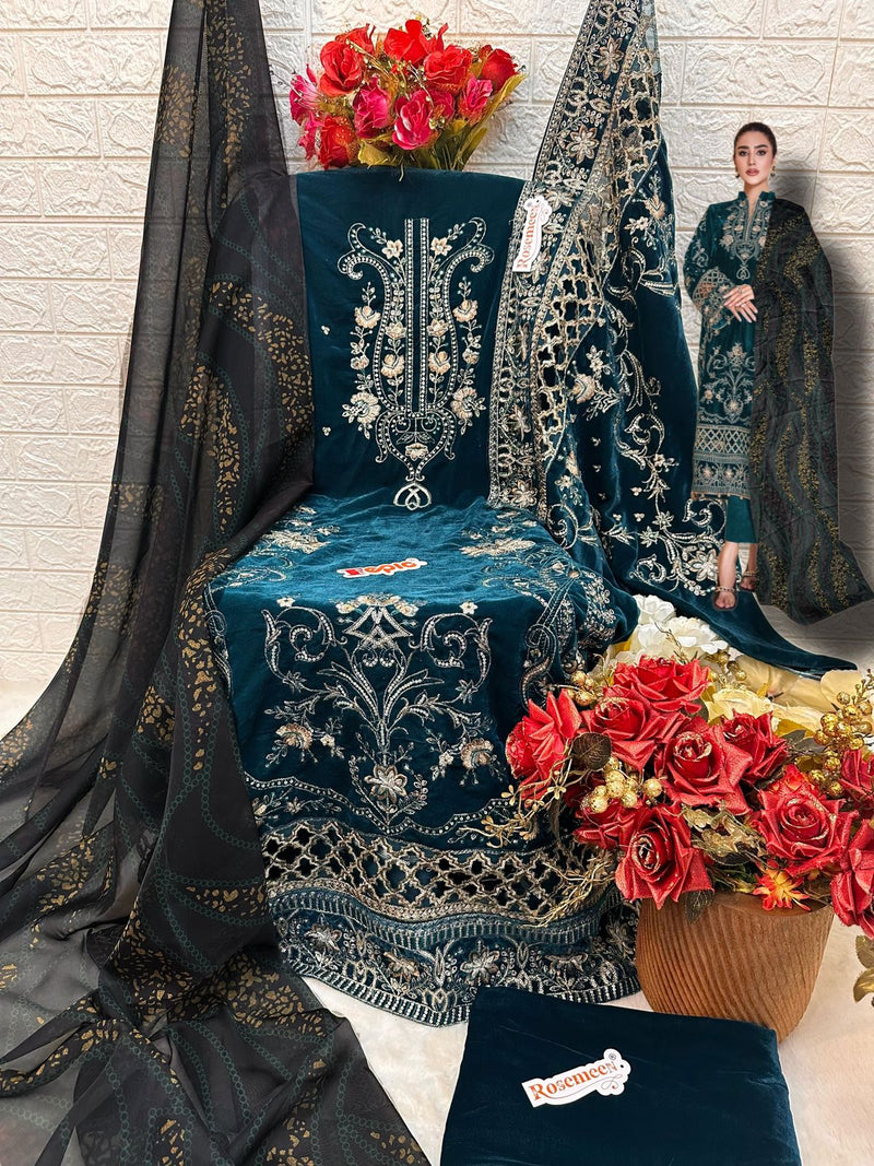 Fepic Rosemeen V 17024 Velvet With Embroidery Exclusive Designer Pakistani Suit