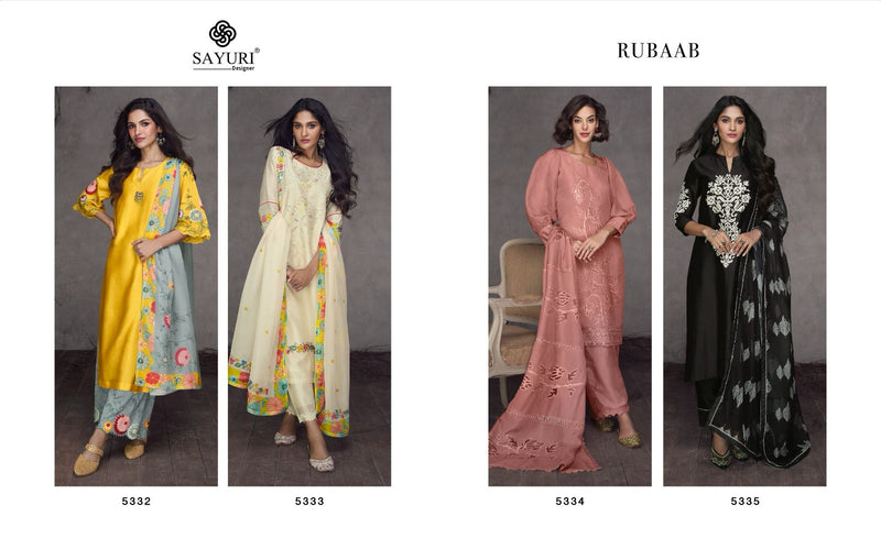 Sayuri Designer Rubaab Silk Fancy Designer Readymade Suit Collection