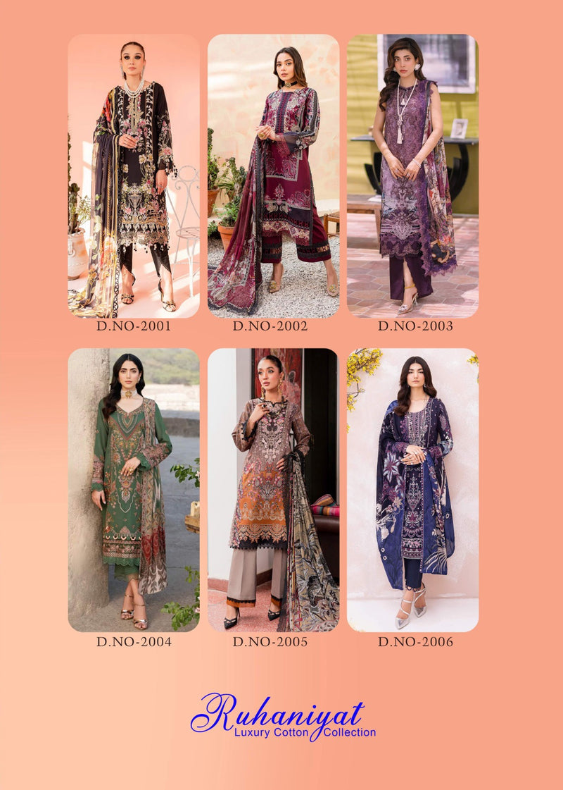 Asifa Nabeel Ruhaniyat Vol 2 Cotton Printed Designer Pakistani Salwar Kameez