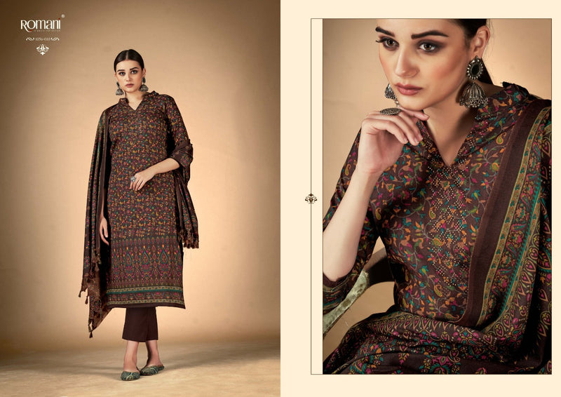 Romani Ruksana Pashmina Swarovski Work Designer Suits Collection