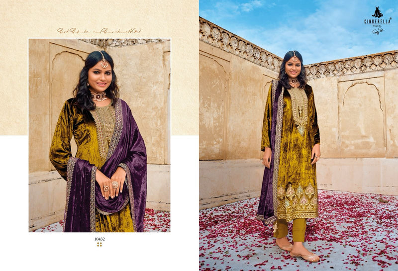 Cinderella Rumaisa Velvet Beautiful Designer Salwar Suit Collection