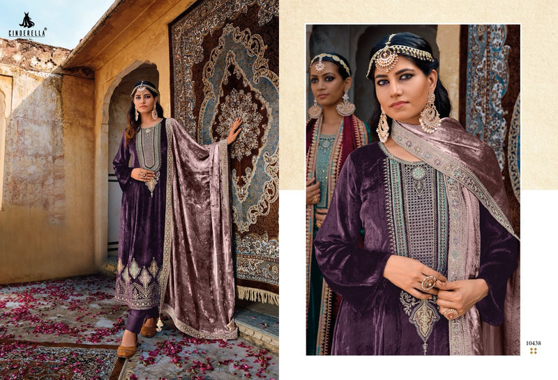 Cinderella Rumaisa Velvet Beautiful Designer Salwar Suit Collection