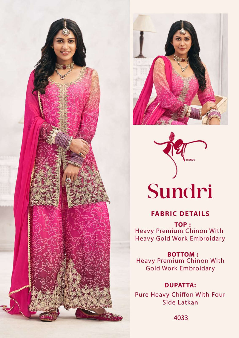 Radha Trendz Sundri Premium Chinon Embroidered Work Salwar Suit