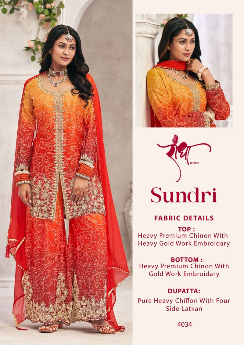 Radha Trendz Sundri Premium Chinon Embroidered Work Salwar Suit