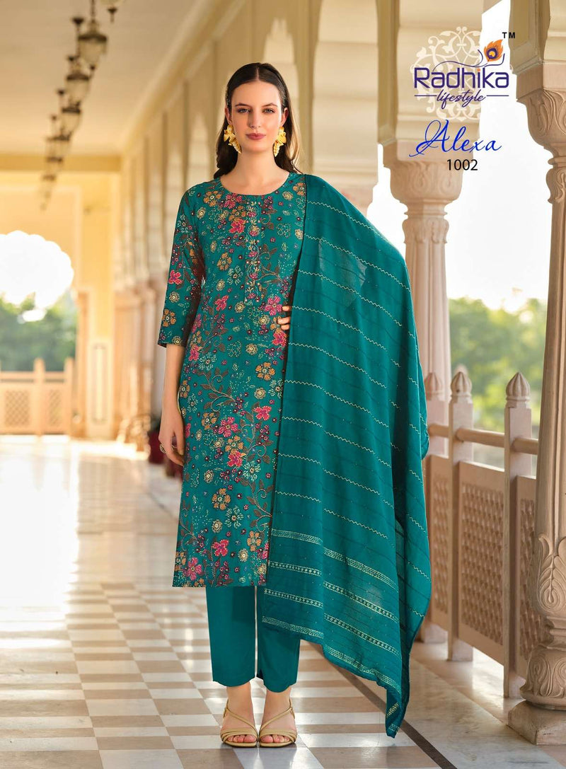 Radhika Lifestyle Alexa Vol 1 Silk Handwork Designer Wear Kurti