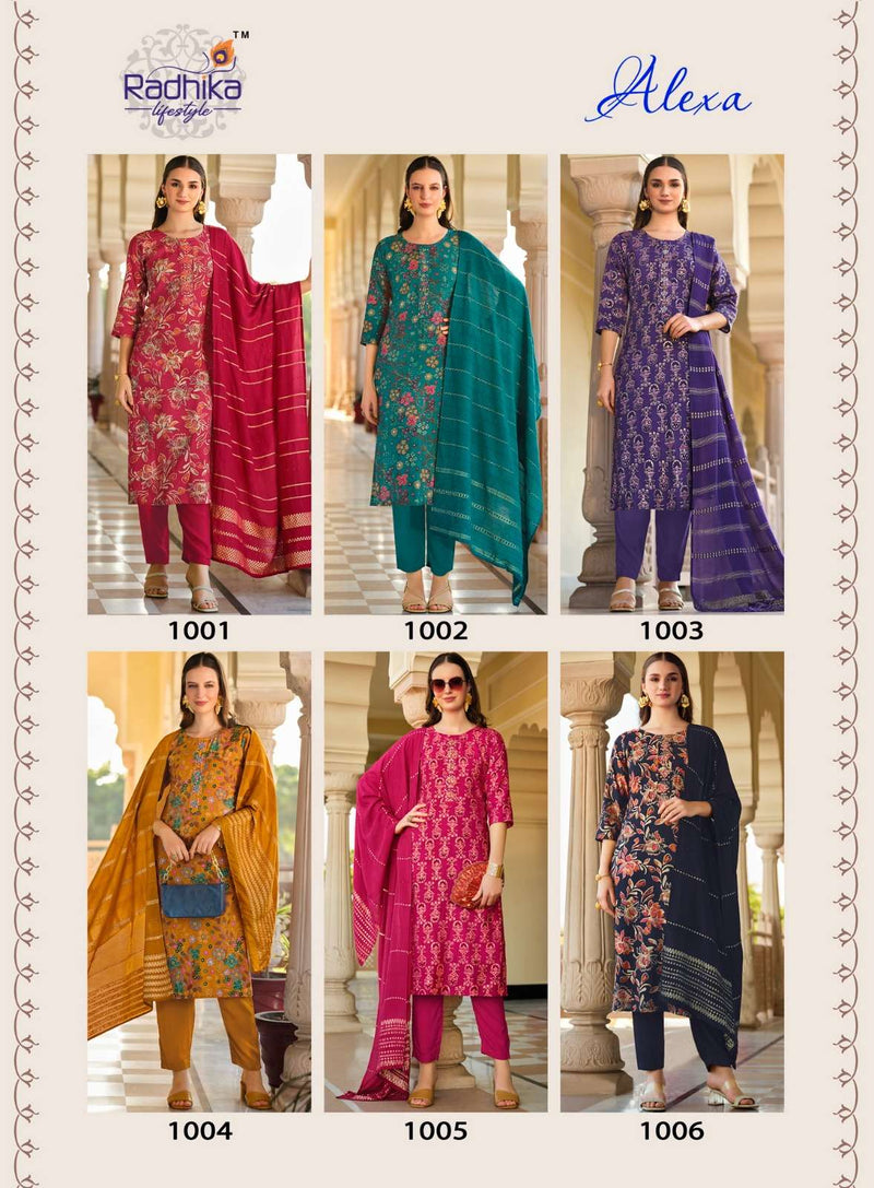 Radhika Lifestyle Alexa Vol 1 Silk Handwork Designer Wear Kurti