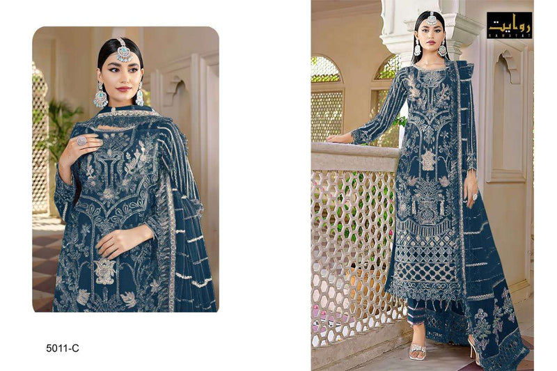 Rawayat Fashion Elan Colors Vol 10 Fox Georgette With Embroidery Pakistani Salwar Kameez