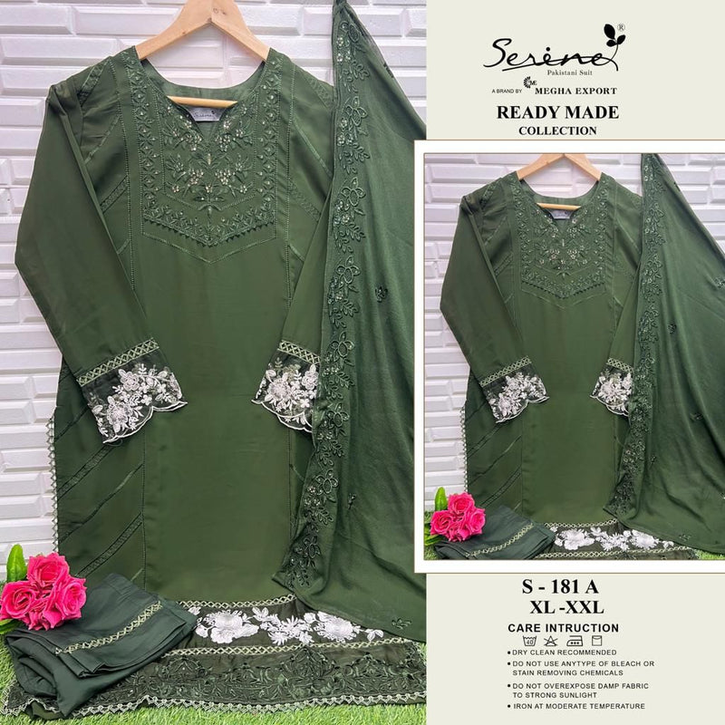 Serine S 181 A & B Georgette Heavy Embroidery Pakistani Suit