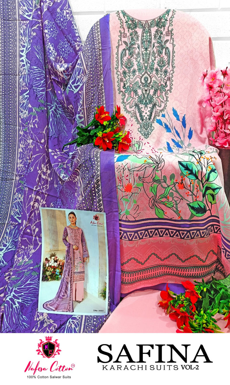 Nafisha Cotton Safina Vol 2 Cotton Digital Printed Salwar Suits