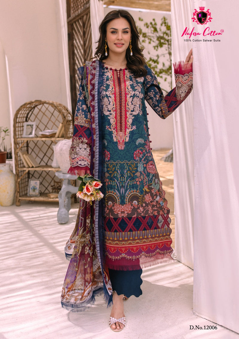 Nafisa Cotton Sahil Designer Cotton Collection Vol 12 Fancy Salwar Suits