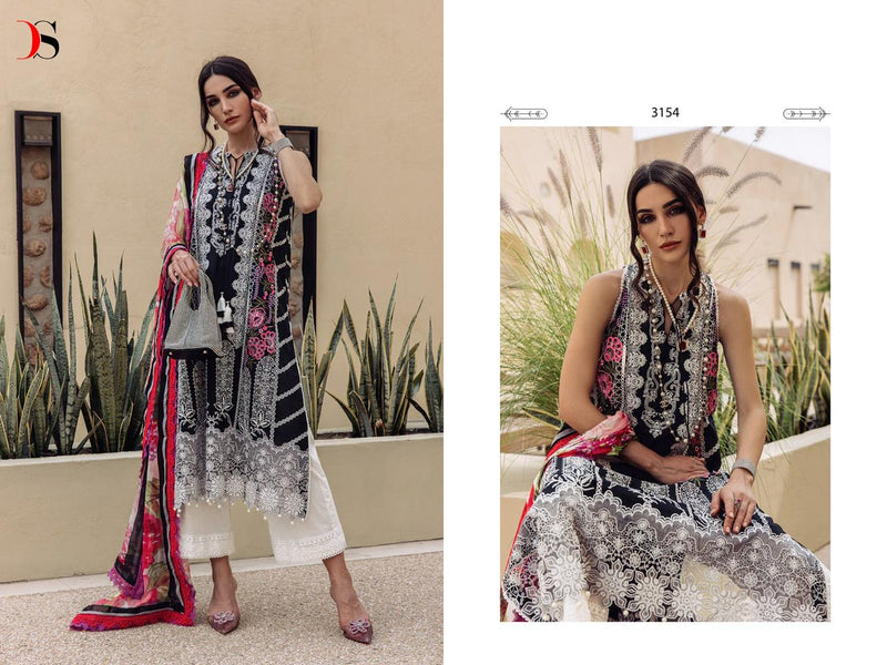 Deepsy Suits Saira Rizwan 23 Cambric Cotton Heavy Self Embroidery Patches Pakistani Salwar Kameez