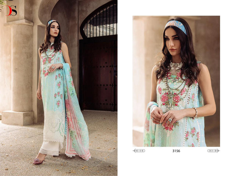 Deepsy Suits Saira Rizwan 23 Cambric Cotton Heavy Self Embroidery Patches Pakistani Salwar Kameez