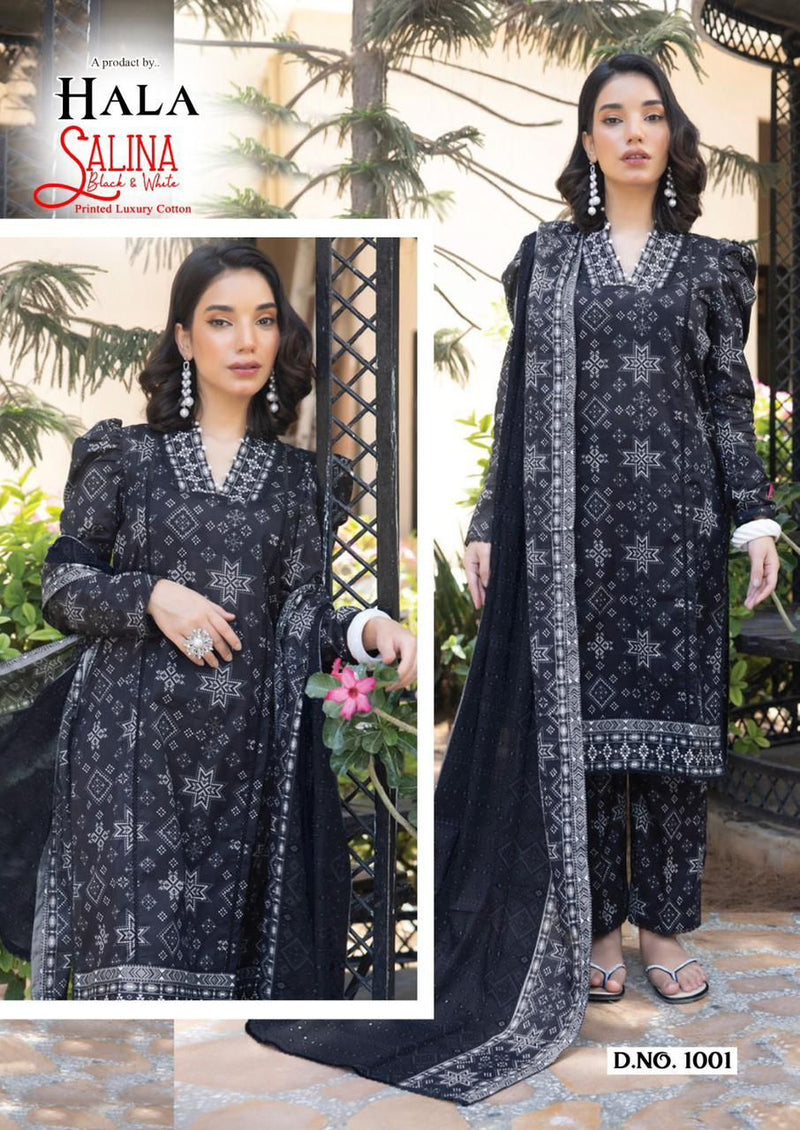 Hala Salina Printed Cambric Cotton Salwar Suits