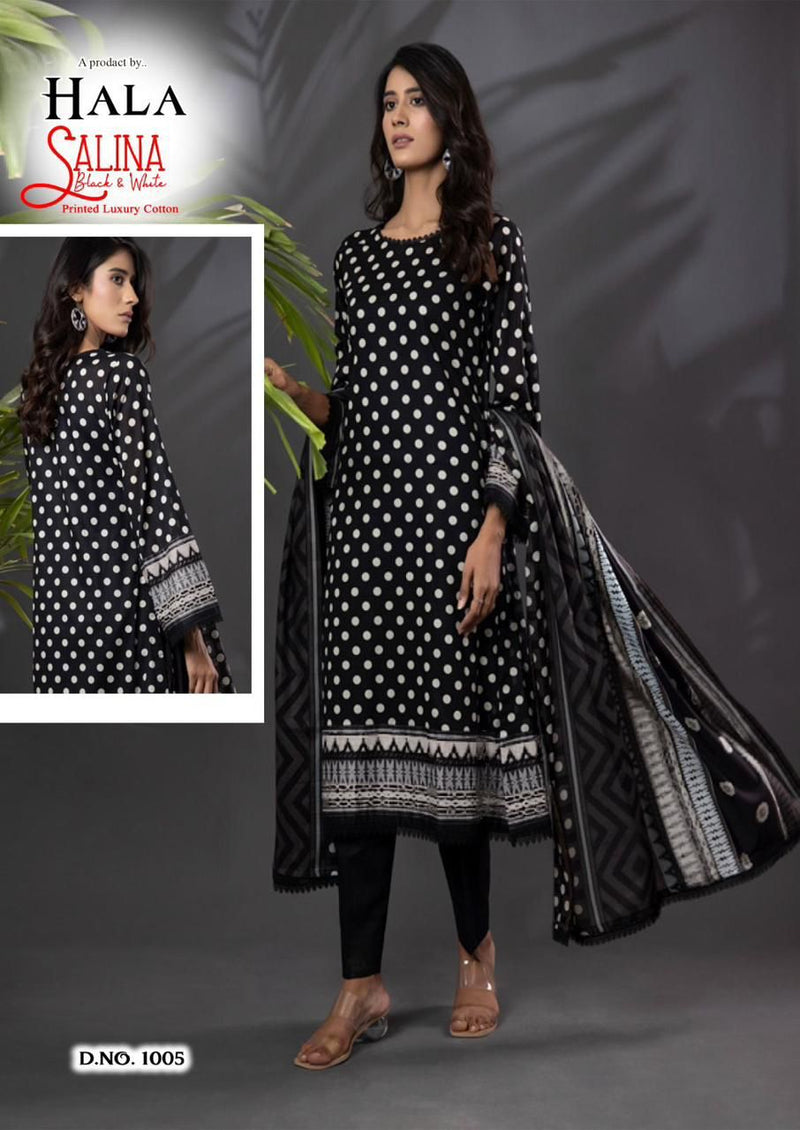 Hala Salina Printed Cambric Cotton Salwar Suits
