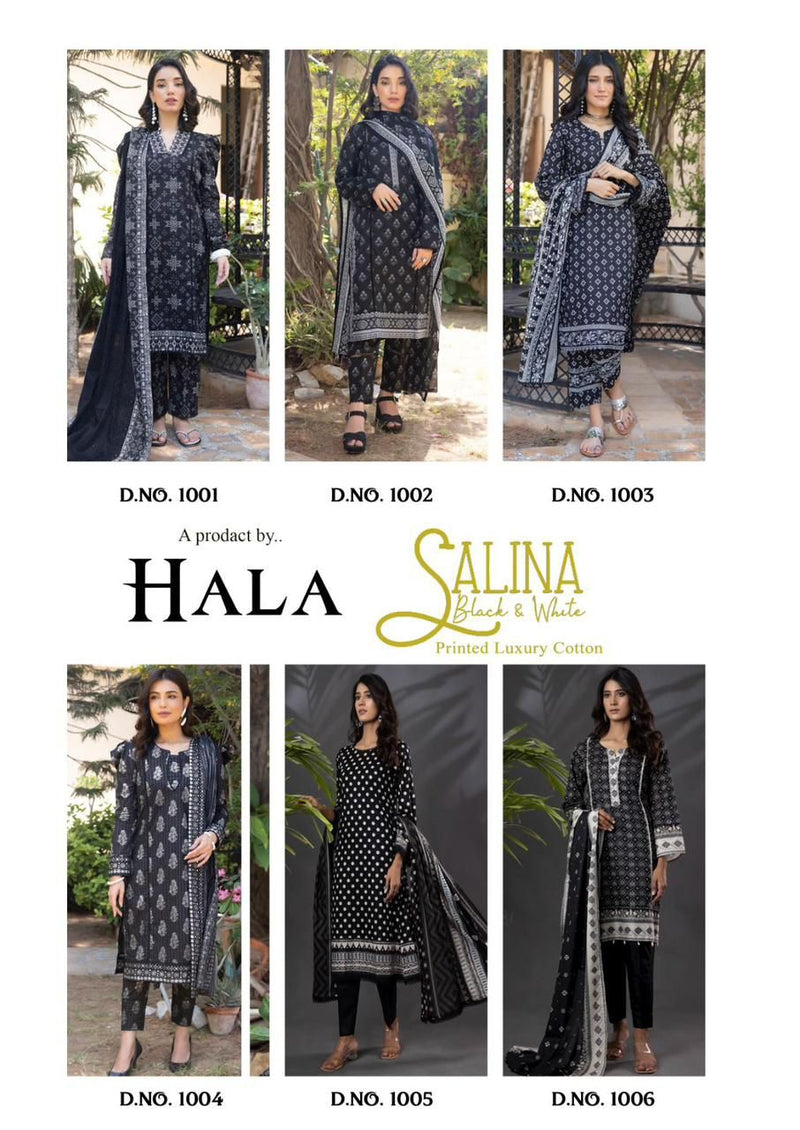 Hala Salina Printed Cambric Cotton Salwar Suits