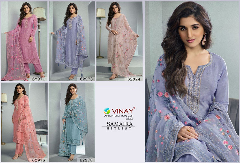 Vinay Fashion Kaseesh Samaira Embroidered Dola Jacquard Traditional Wear Suits