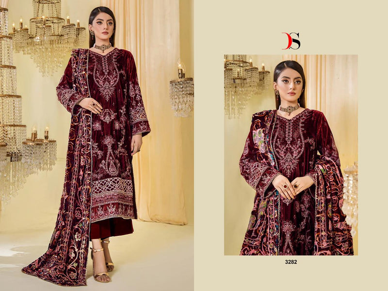 Deepsy Suits Sana Safinaz Velvet With Heavy Embroidery Designer Pakistani Suits