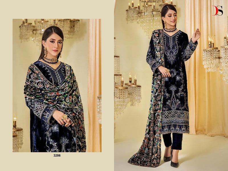 Deepsy Suits Sana Safinaz Velvet With Heavy Embroidery Designer Pakistani Suits
