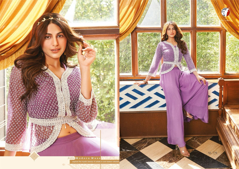 Anju Fabrics Secret Shadows Georgette Designer Readymade Suit Collection