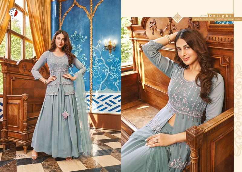 Anju Fabrics Secret Shadows Georgette Designer Readymade Suit Collection