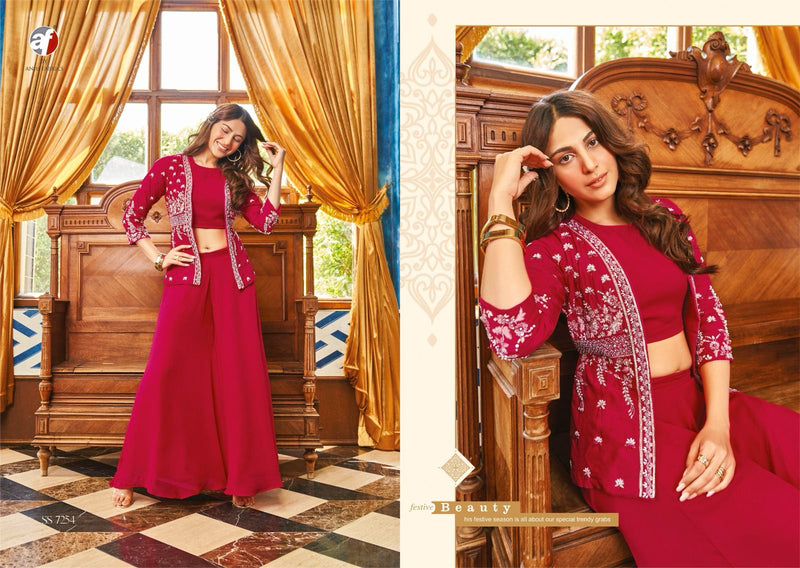 Anju Fabrics Secret Shadows Georgette Designer Readymade Suit Collection